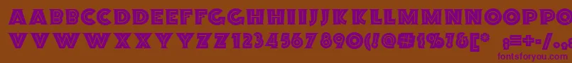 Orion ffy Font – Purple Fonts on Brown Background