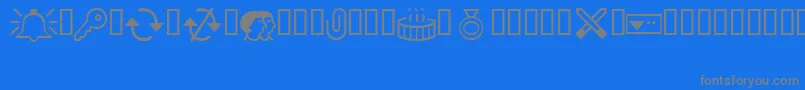 More about Outlook0 Font Outlook0 Font – Gray Fonts on Blue Background