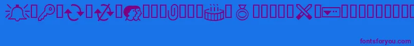 Шрифт Outlook0 – фиолетовые шрифты на синем фоне