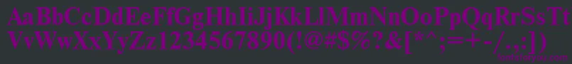 NewtoncBold Font – Purple Fonts on Black Background