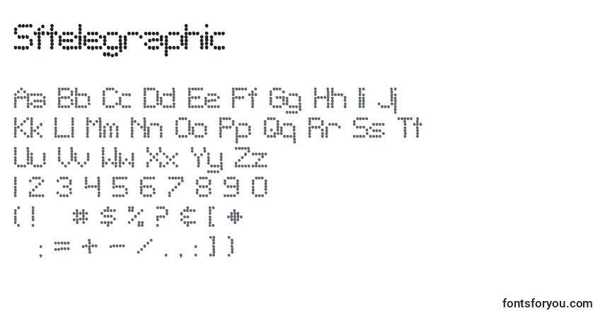 Шрифт Sftelegraphic – алфавит, цифры, специальные символы