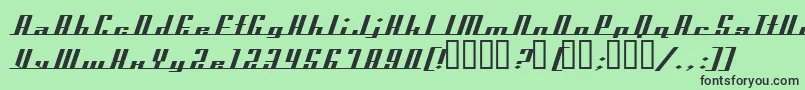 Prospect Font – Black Fonts on Green Background