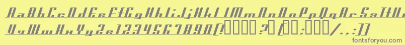 Prospect Font – Gray Fonts on Yellow Background