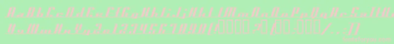 Prospect Font – Pink Fonts on Green Background