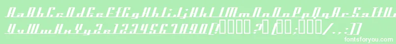 Prospect Font – White Fonts on Green Background