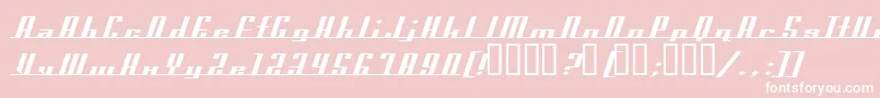 Prospect Font – White Fonts on Pink Background