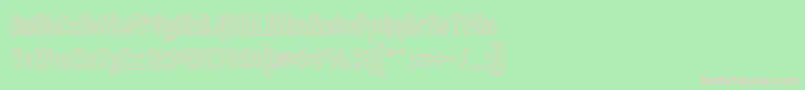 Zillmo Font – Pink Fonts on Green Background