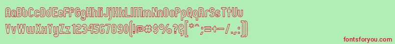 Zillmo Font – Red Fonts on Green Background