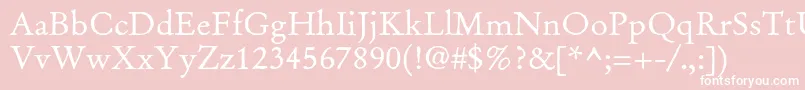 Oldclaudelpstd Font – White Fonts on Pink Background