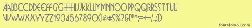 Шрифт BusinkosqueezedRegular – серые шрифты на жёлтом фоне