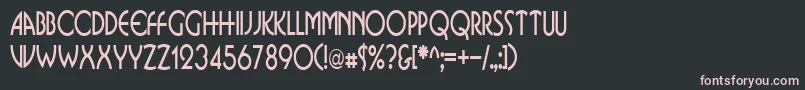 BusinkosqueezedRegular Font – Pink Fonts on Black Background