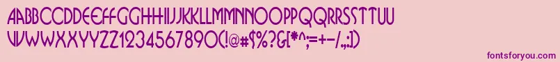 Шрифт BusinkosqueezedRegular – фиолетовые шрифты на розовом фоне