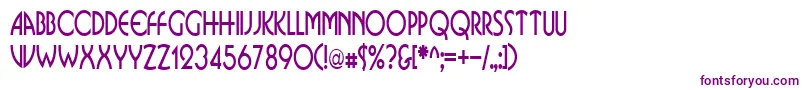 BusinkosqueezedRegular Font – Purple Fonts on White Background