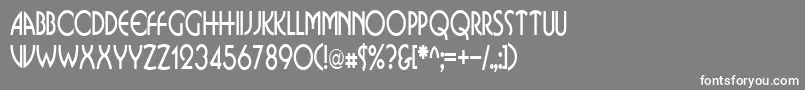 フォントBusinkosqueezedRegular – 灰色の背景に白い文字