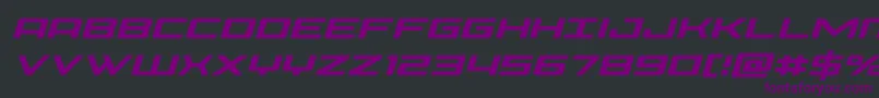 Phoeniciaital Font – Purple Fonts on Black Background