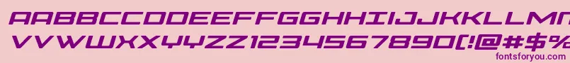Phoeniciaital Font – Purple Fonts on Pink Background