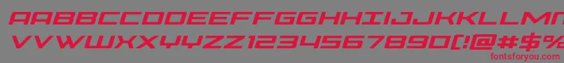 Phoeniciaital Font – Red Fonts on Gray Background