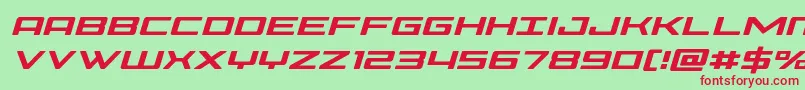 Phoeniciaital Font – Red Fonts on Green Background