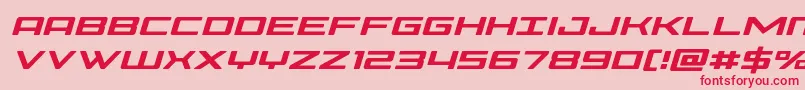 Phoeniciaital Font – Red Fonts on Pink Background