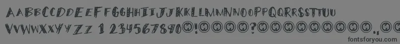 MiddleschoolerRegular-Schriftart – Schwarze Schriften auf grauem Hintergrund