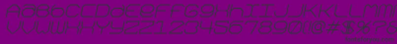 Шрифт Kimonogi – чёрные шрифты на фиолетовом фоне
