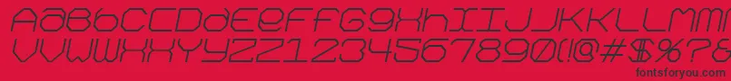 Kimonogi Font – Black Fonts on Red Background