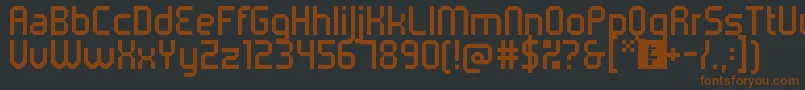 5metrikLight Font – Brown Fonts on Black Background