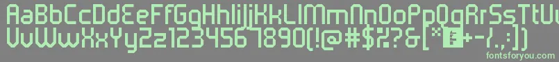 5metrikLight Font – Green Fonts on Gray Background