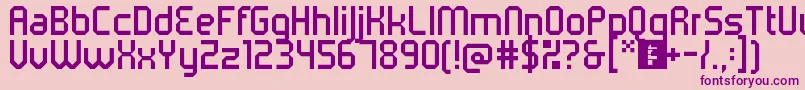 5metrikLight Font – Purple Fonts on Pink Background