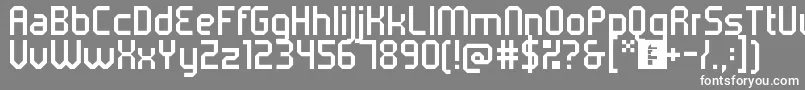 Шрифт 5metrikLight – белые шрифты на сером фоне