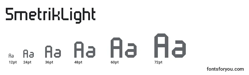 5metrikLight Font Sizes