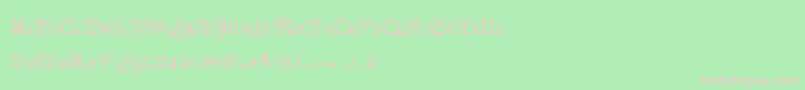 Auldmagick Font – Pink Fonts on Green Background