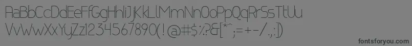 CanelaLight Font – Black Fonts on Gray Background