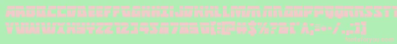 Halfshellherolaser Font – Pink Fonts on Green Background