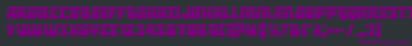 Halfshellherolaser Font – Purple Fonts on Black Background