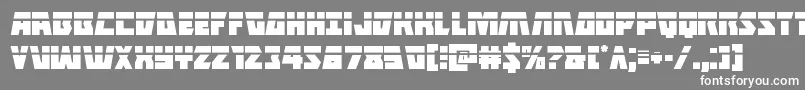 Halfshellherolaser Font – White Fonts on Gray Background