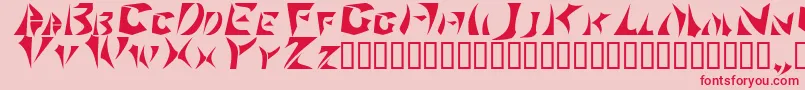 Sabertooth Font – Red Fonts on Pink Background