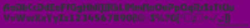 ThimbasskRegular Font – Black Fonts on Purple Background