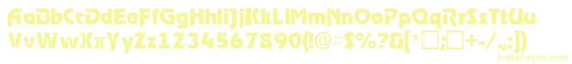 ThimbasskRegular Font – Yellow Fonts on White Background