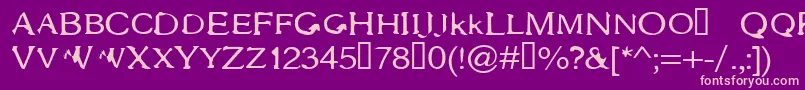 Gothac Font – Pink Fonts on Purple Background