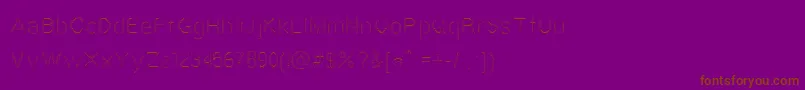 Vestige-fontti – ruskeat fontit violetilla taustalla
