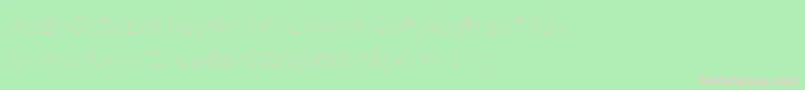 Vestige Font – Pink Fonts on Green Background