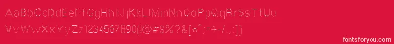 Vestige Font – Pink Fonts on Red Background