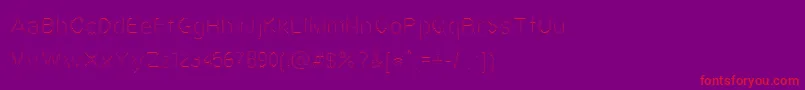 Vestige Font – Red Fonts on Purple Background