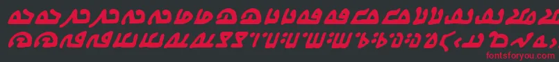 WecomeinpeacebbBi Font – Red Fonts on Black Background