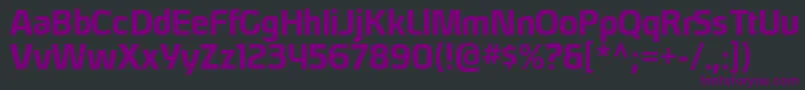 HybreargBold Font – Purple Fonts on Black Background