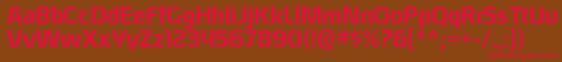 HybreargBold Font – Red Fonts on Brown Background