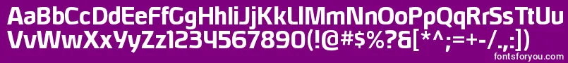 HybreargBold Font – White Fonts on Purple Background