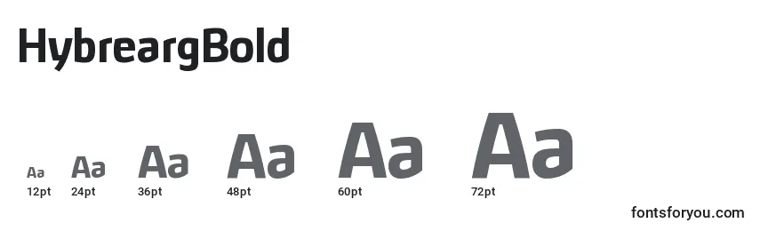 HybreargBold Font Sizes