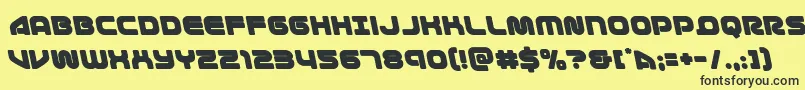 1stenterprisesleft Font – Black Fonts on Yellow Background